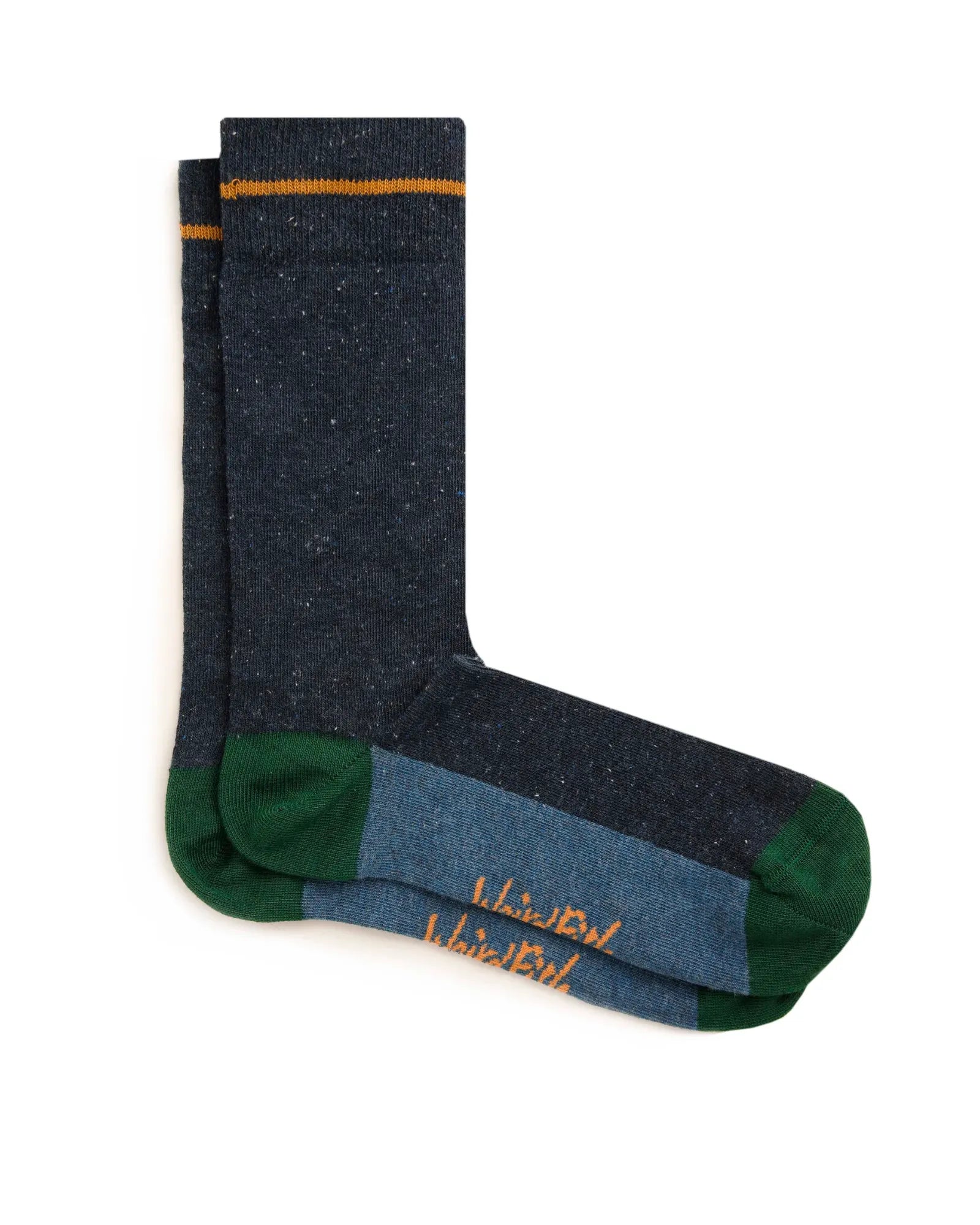 Wyatt Eco Stripe Socks Multi Pack - Denim