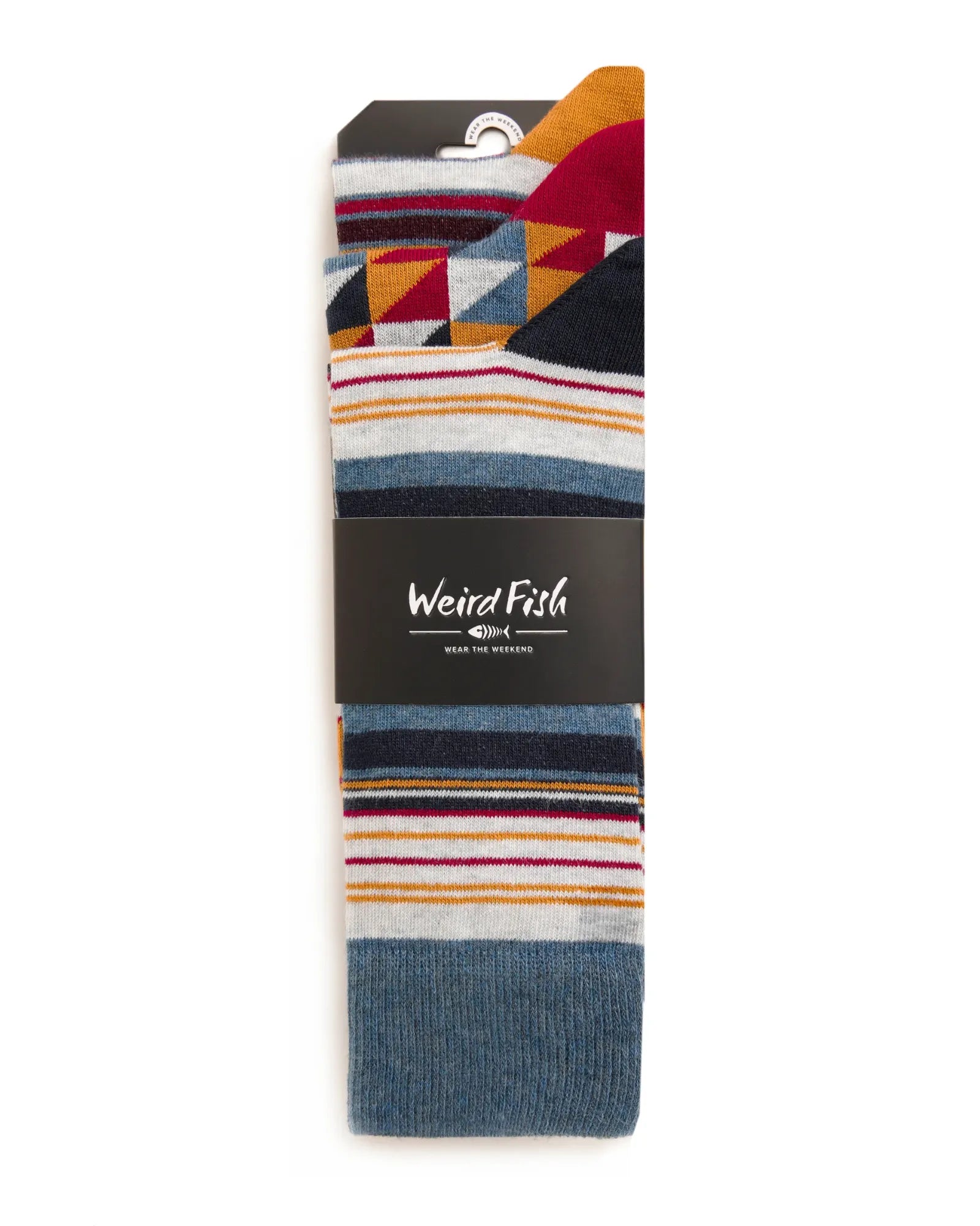 Wyatt Eco Stripe Socks Multi Pack - Foxberry