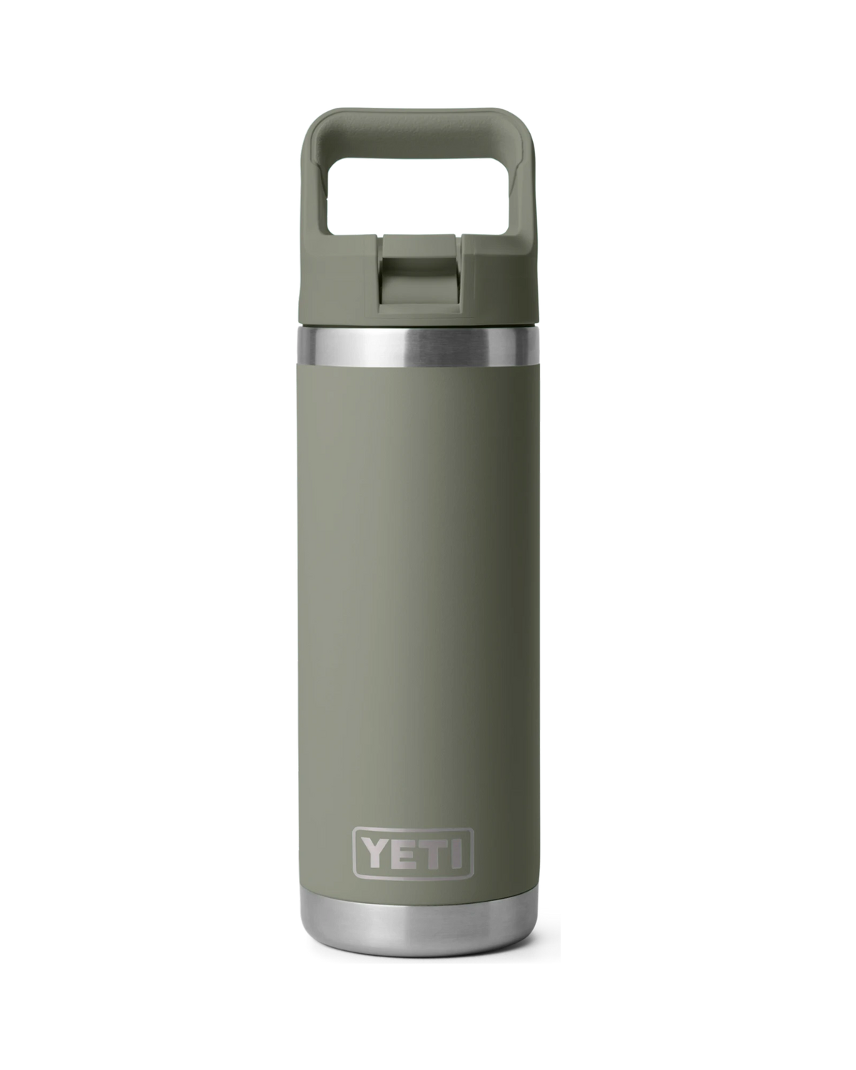 Rambler 18 oz Colour Straw Bottle - Pampa Green