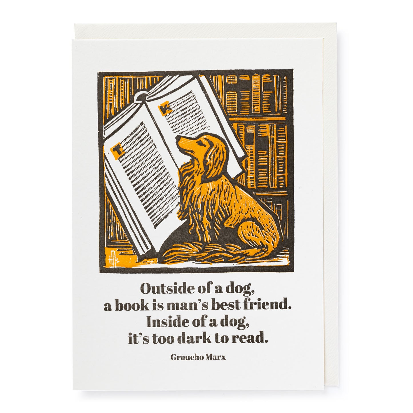 Outside Of A Dog Card