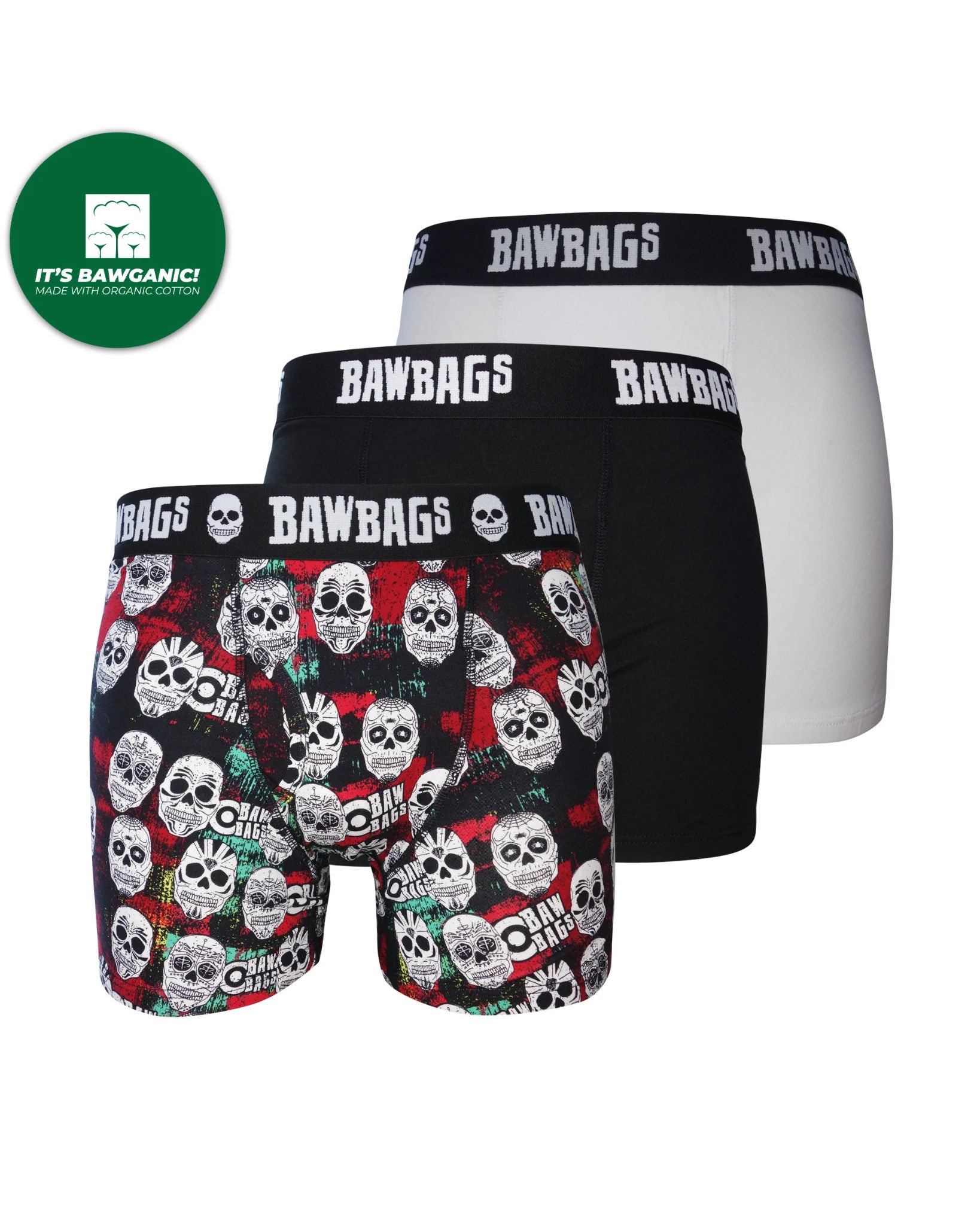 3-Pack Boxer Shorts - Skulls