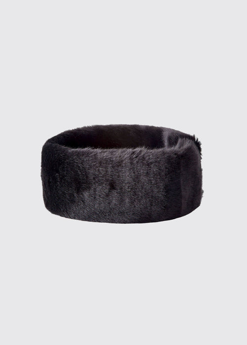 Faux Fur Headband - Black