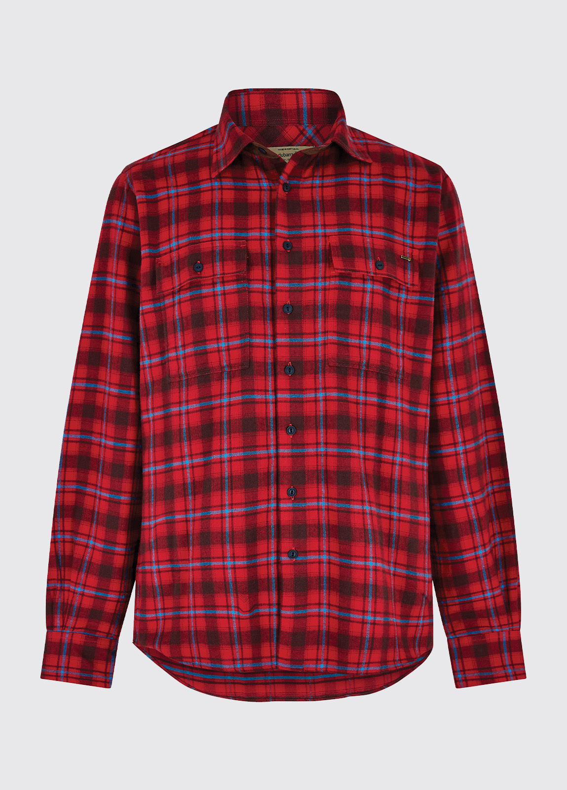 Shelbourne Check Flannel Shirt - Cardinal