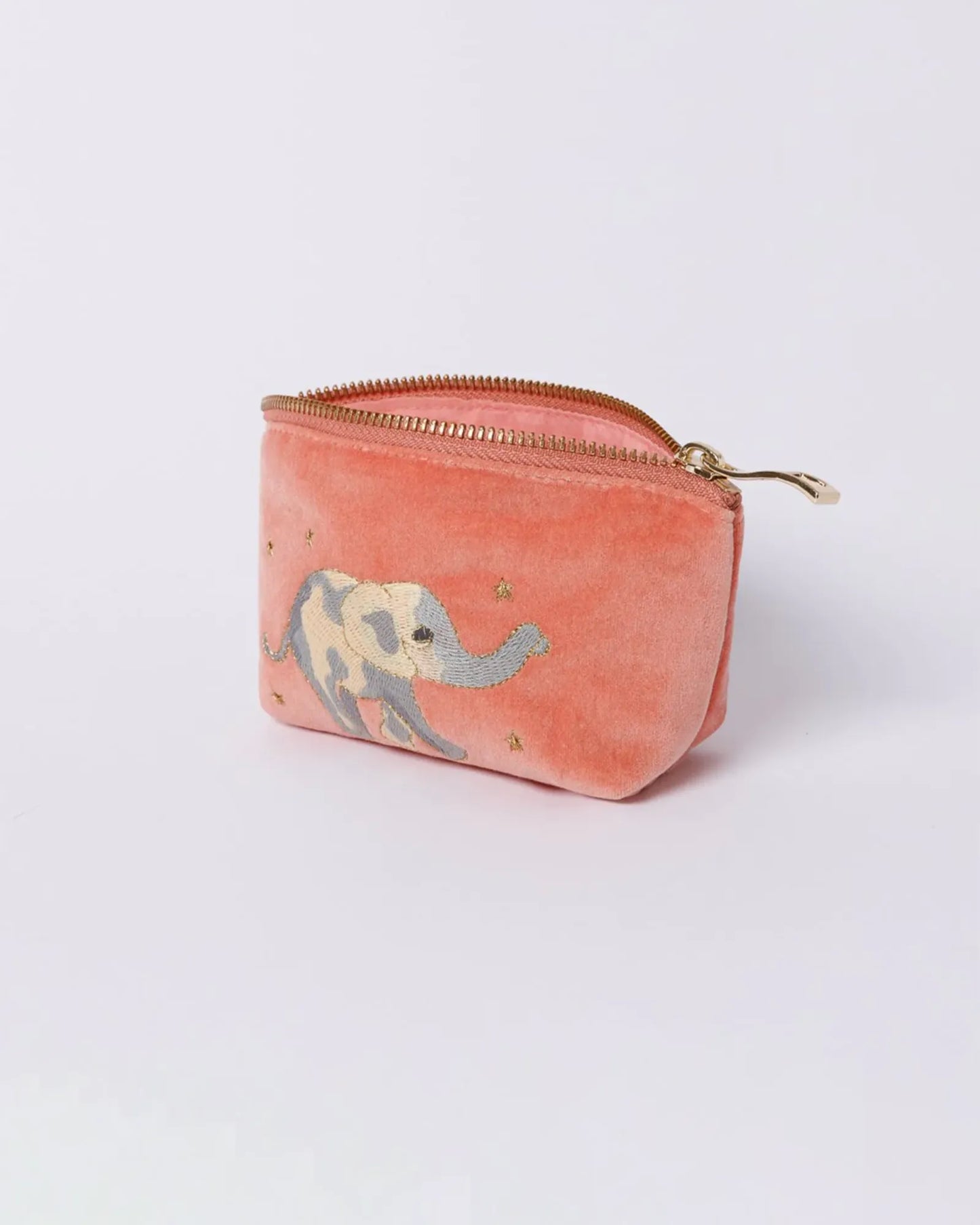 Elephant Conservation Coin Purse - Coral