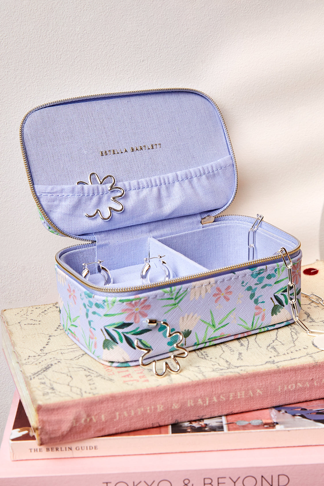 Mini Jewellery Box - Lilac Floral Print