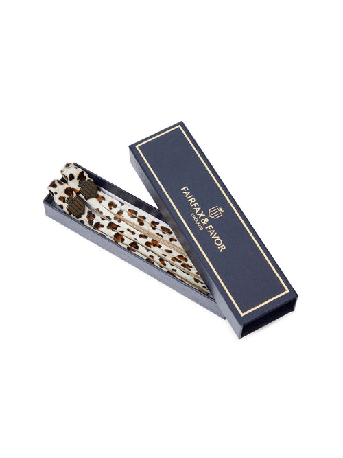 Boot Tassels - Snow Leopard