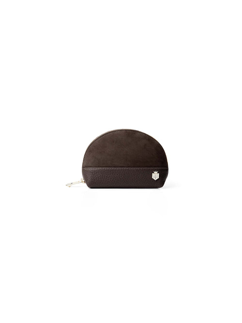 The Chiltern Coin Purse - Chocolate Suede