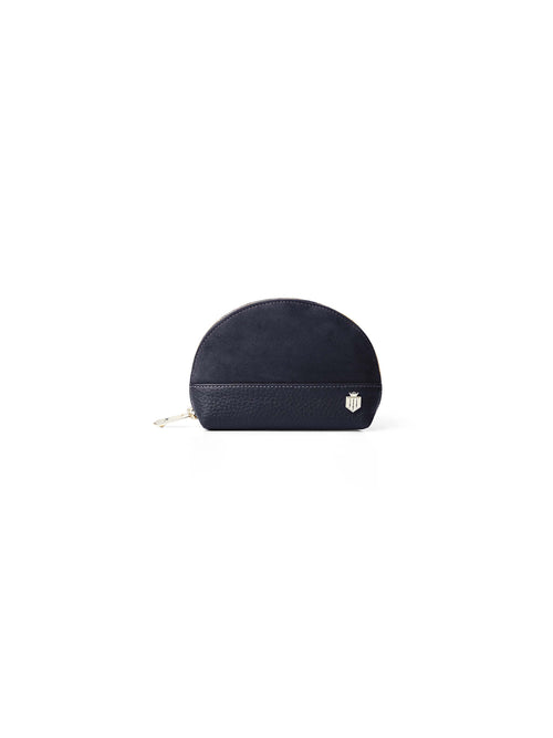 The Chiltern Coin Purse - Navy Suede