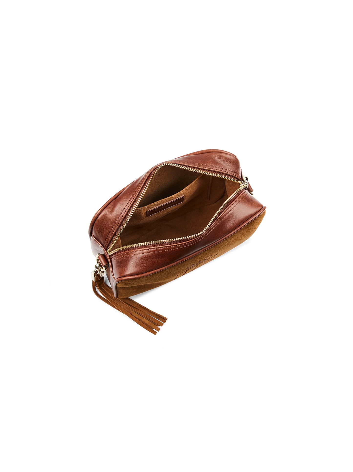 The Finsbury Cross Body Bag - Tan Suede