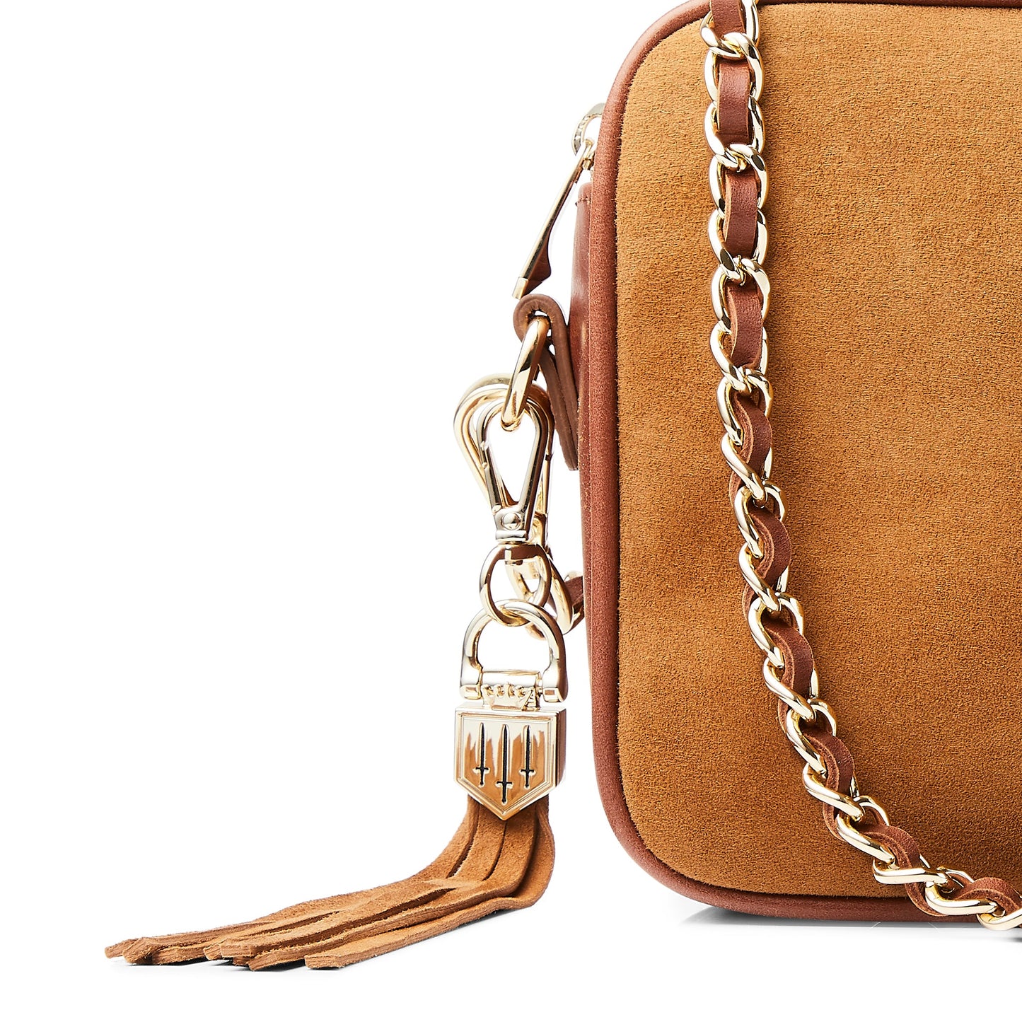 The Finsbury Cross Body Bag - Tan Suede