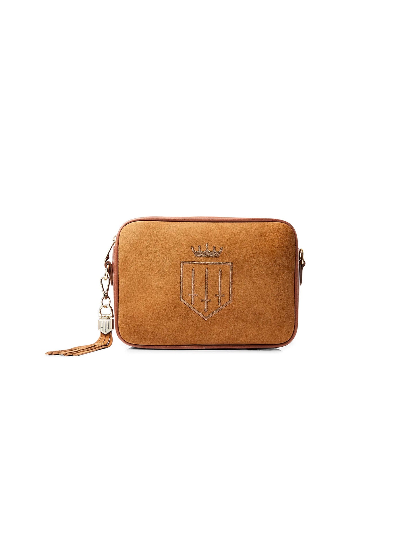 The Finsbury Cross Body Bag - Tan Suede