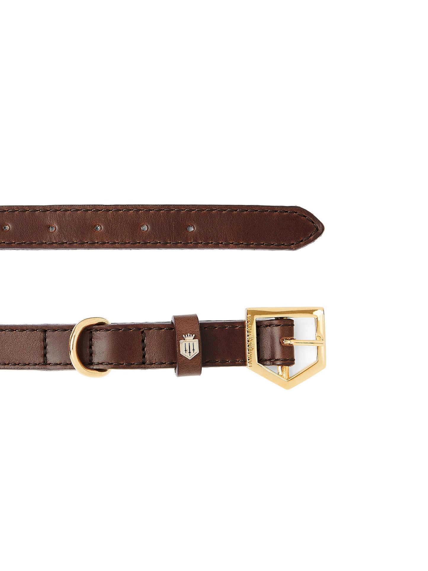 The Fitzroy Dog Collar - Mahogany Leather