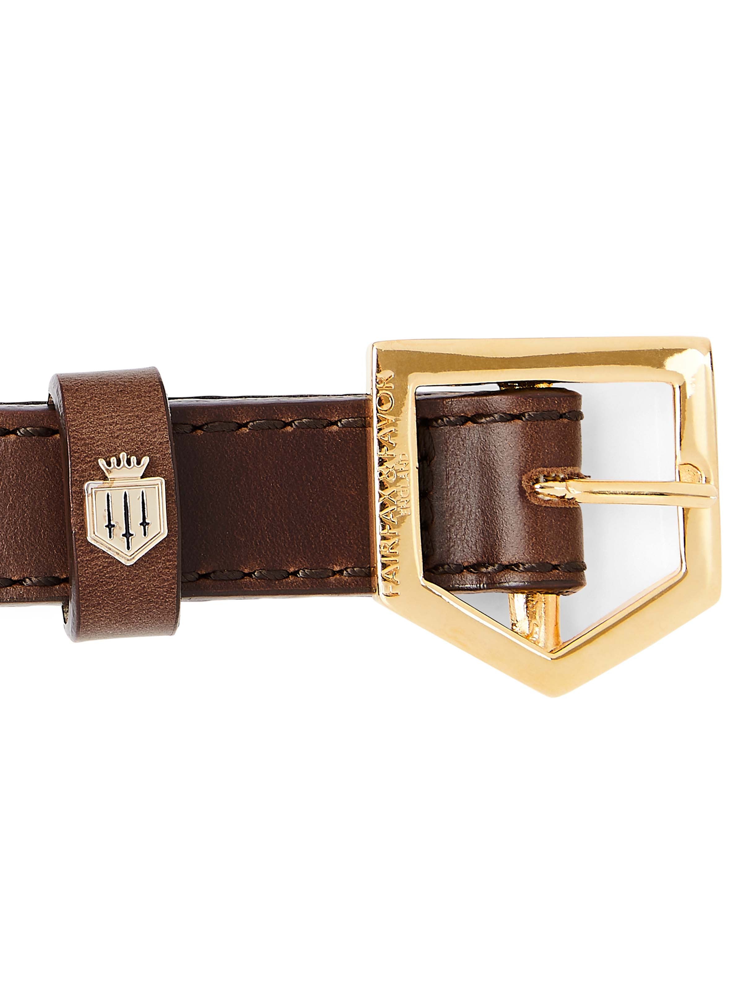 The Fitzroy Dog Collar - Mahogany Leather