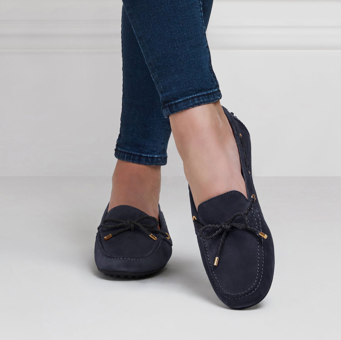 The Henley Driving Shoe - Navy Suede