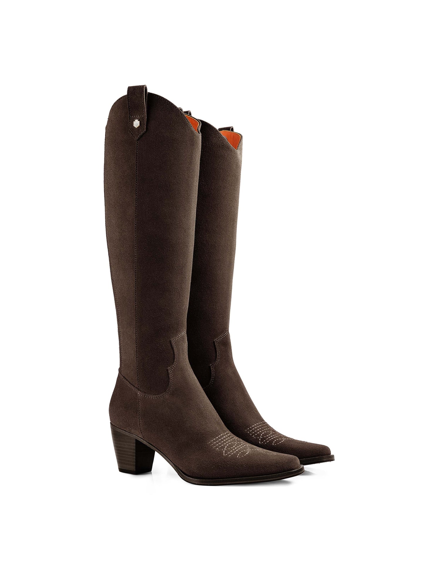 The Knee High Rockingham Boot - Chocolate Suede