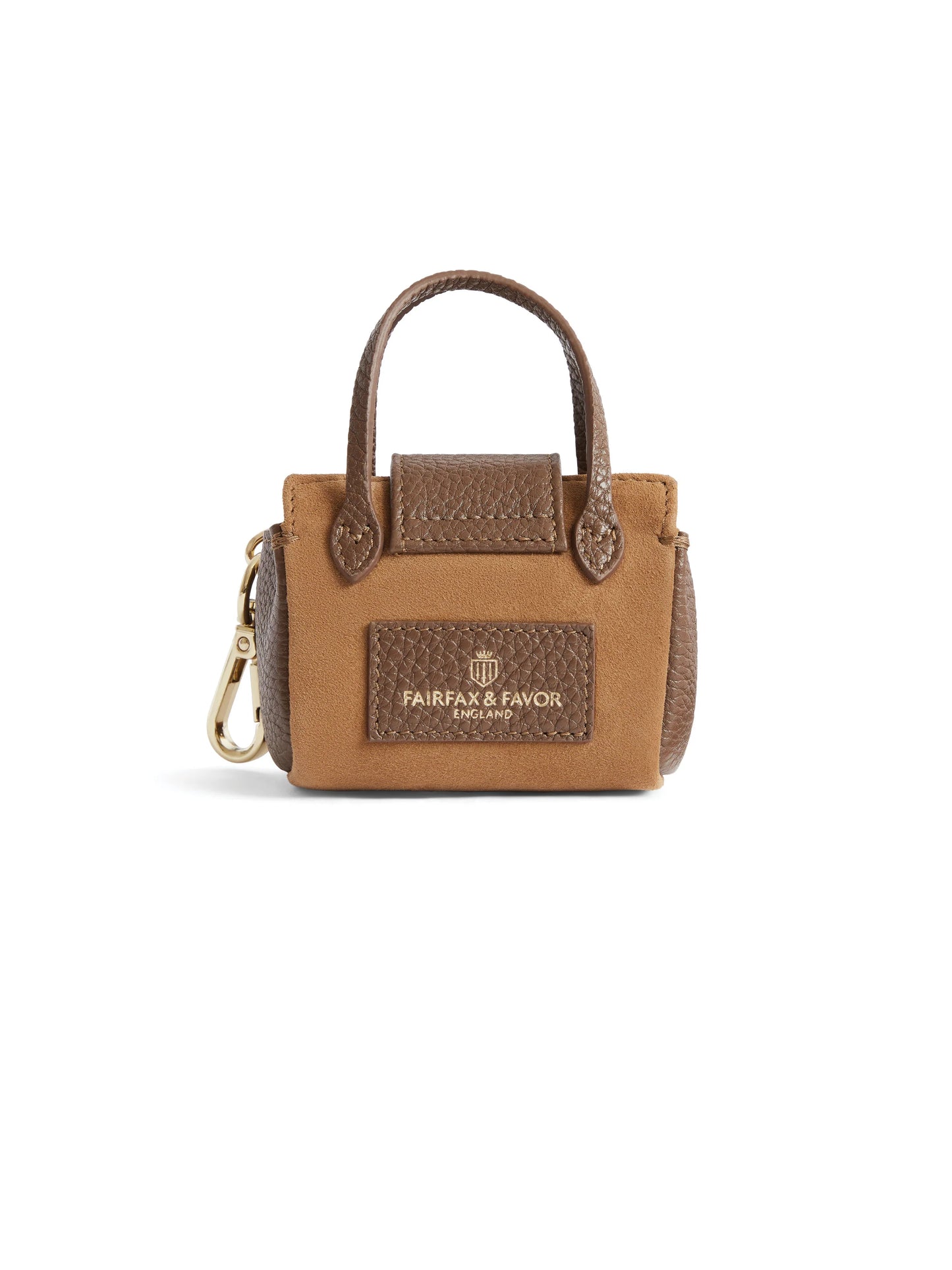 The Mini Windsor Shopping Tote in Tan Suede & Leather