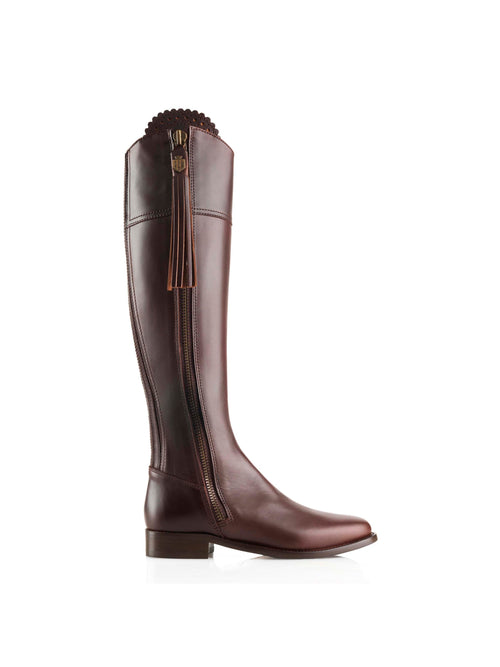 The Regina Boot - Mahogany Leather