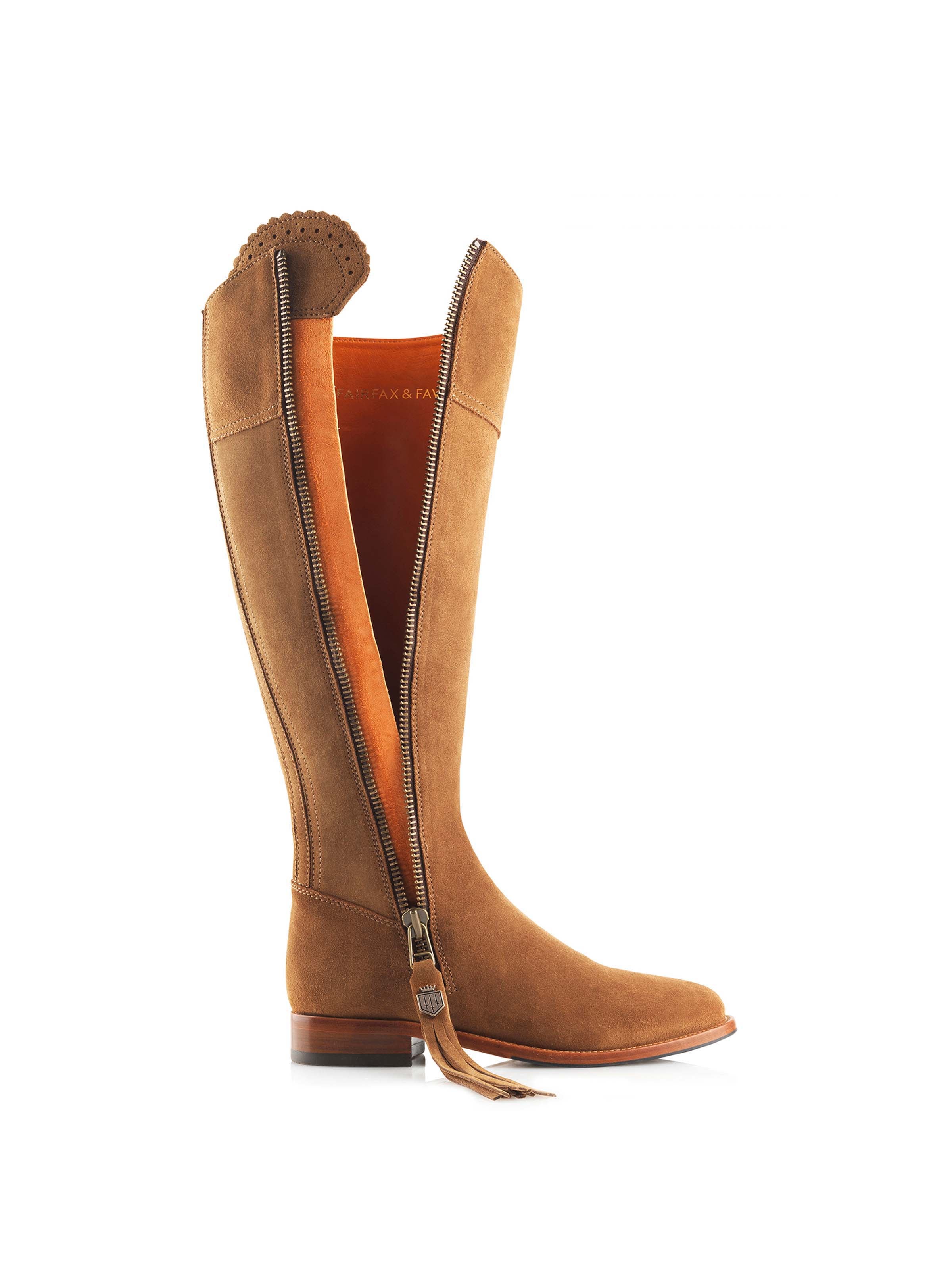 The Regina Sporting Fit Boot - Tan Suede