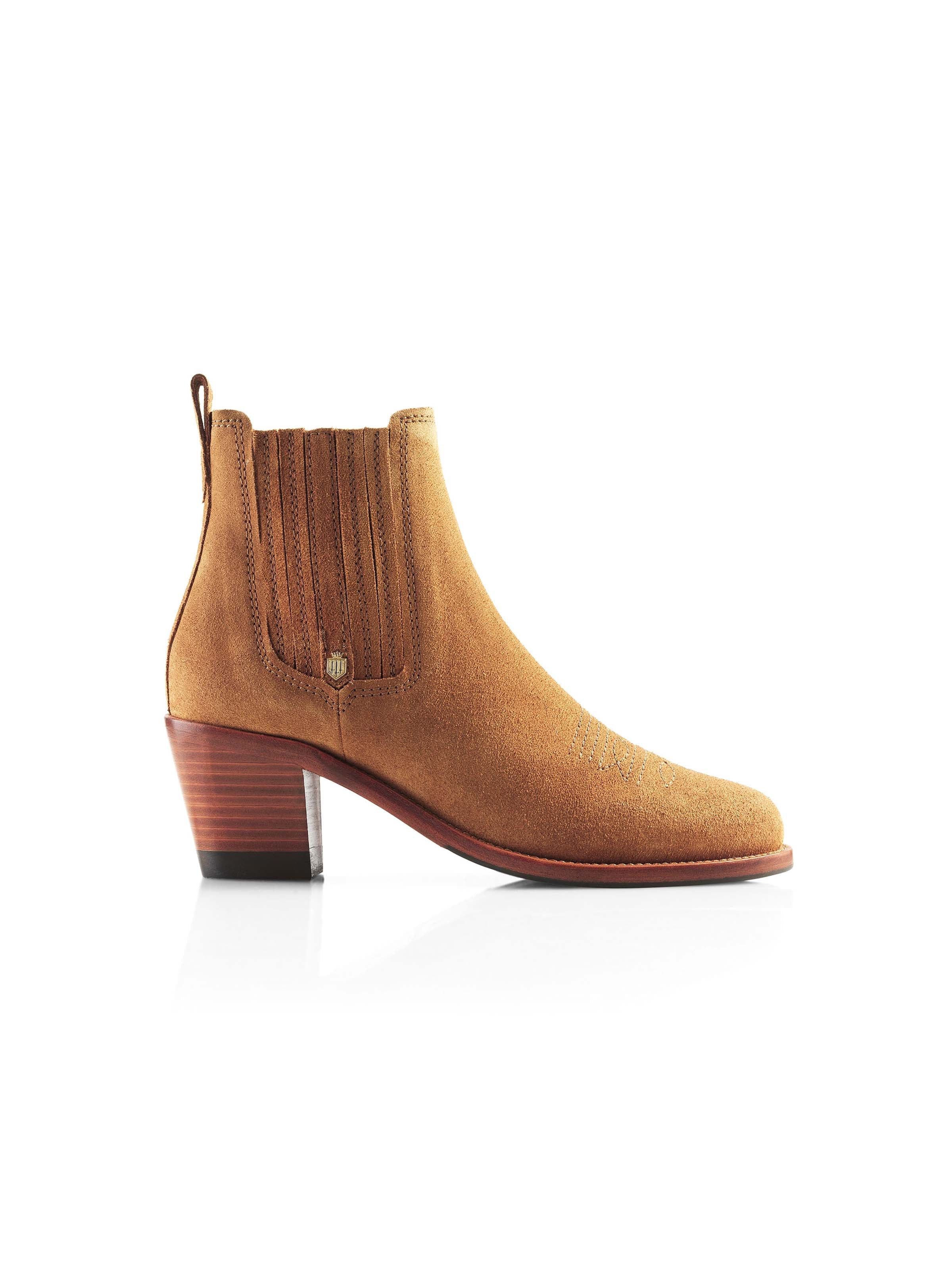 The Rockingham Ankle Boot - Tan Suede