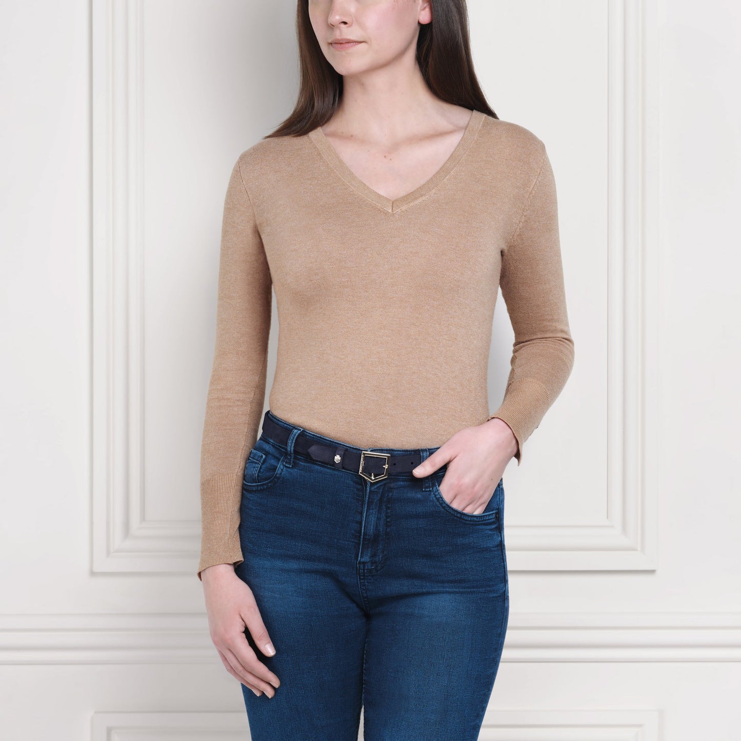 The Sennowe Belt - Navy Suede