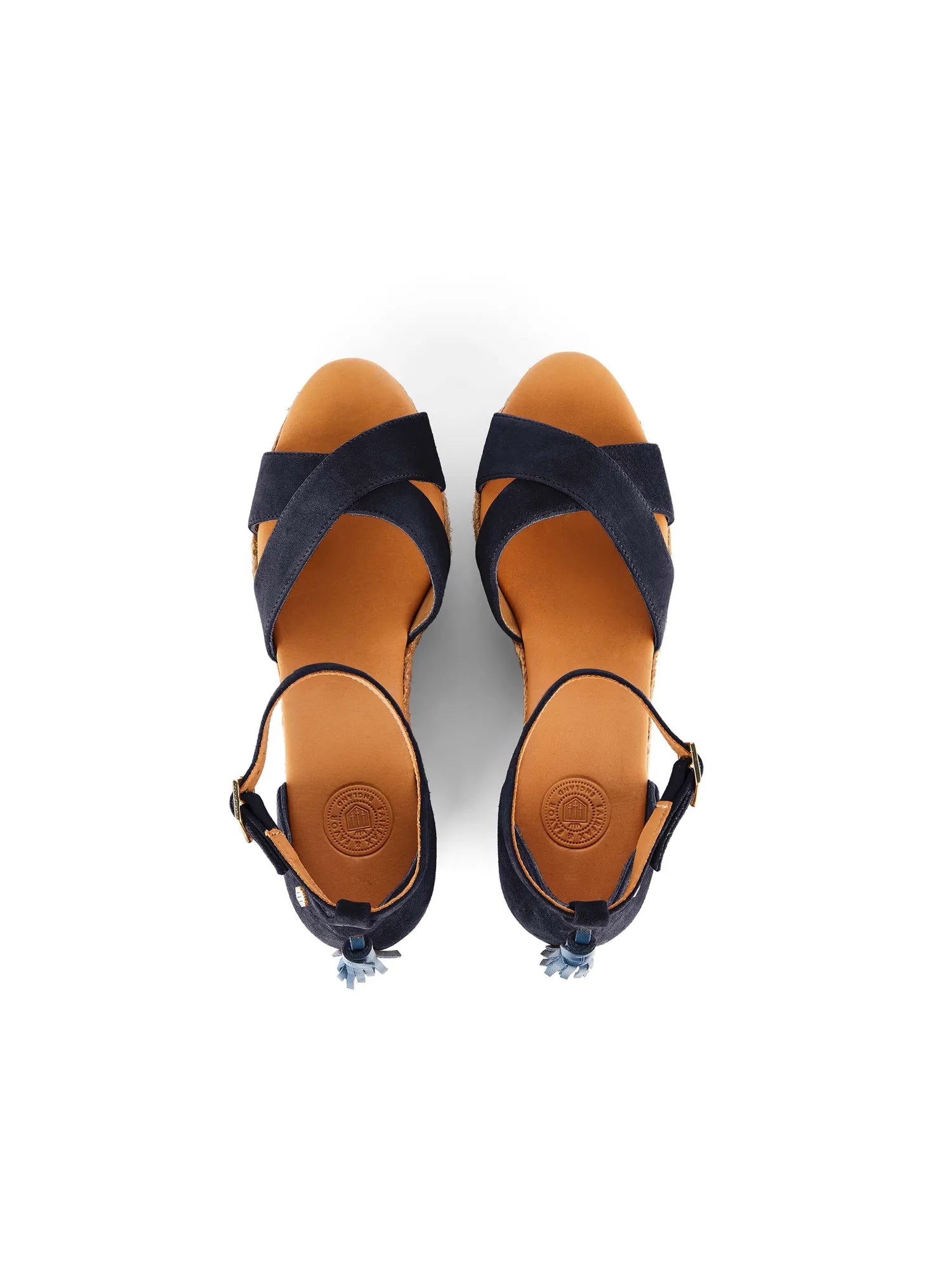 The Valencia Sandal - Navy Suede