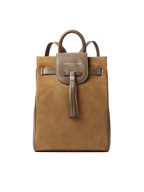The Windsor Backpack - Tan Suede