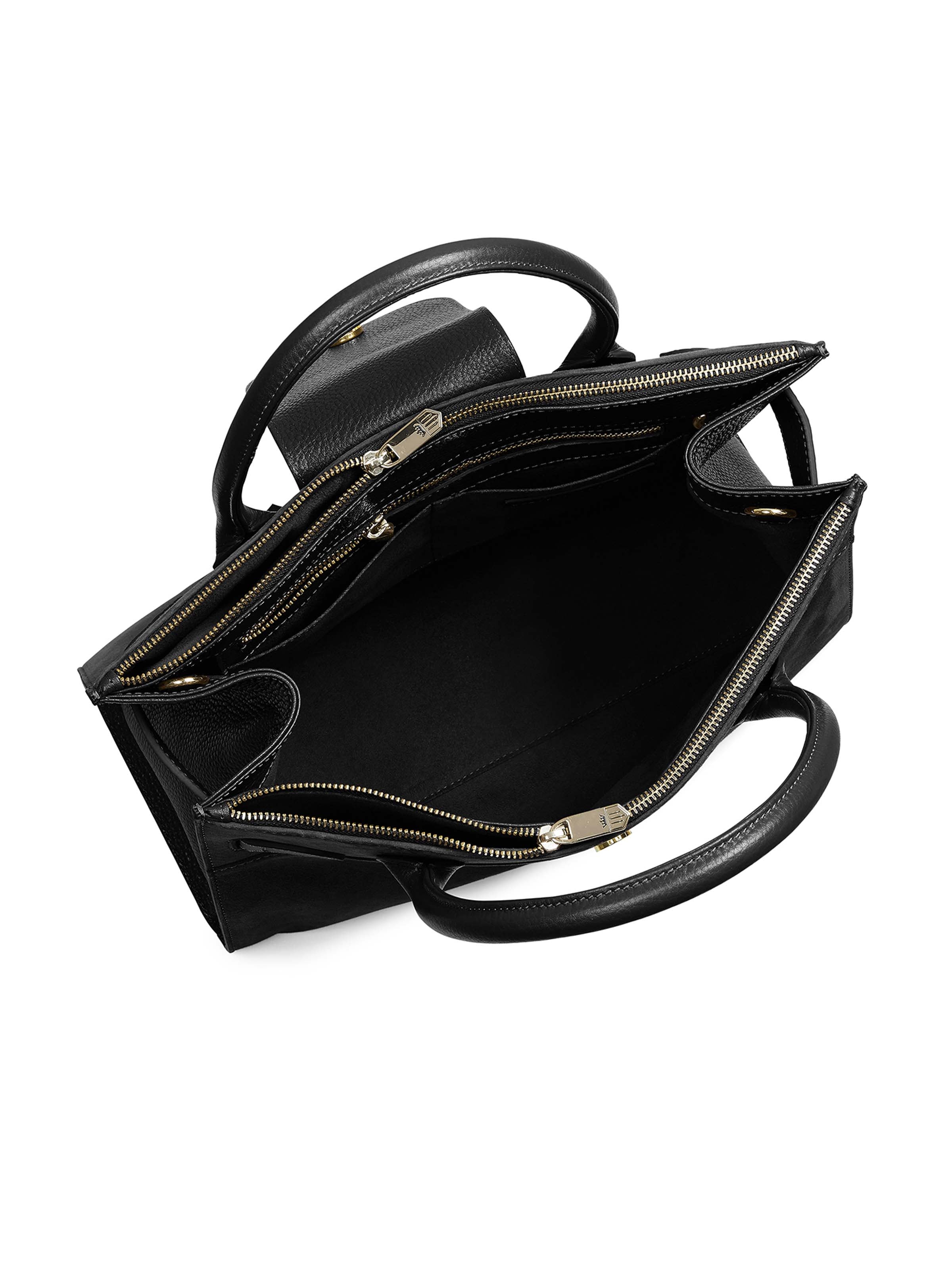 The Windsor Work Bag - Black Suede