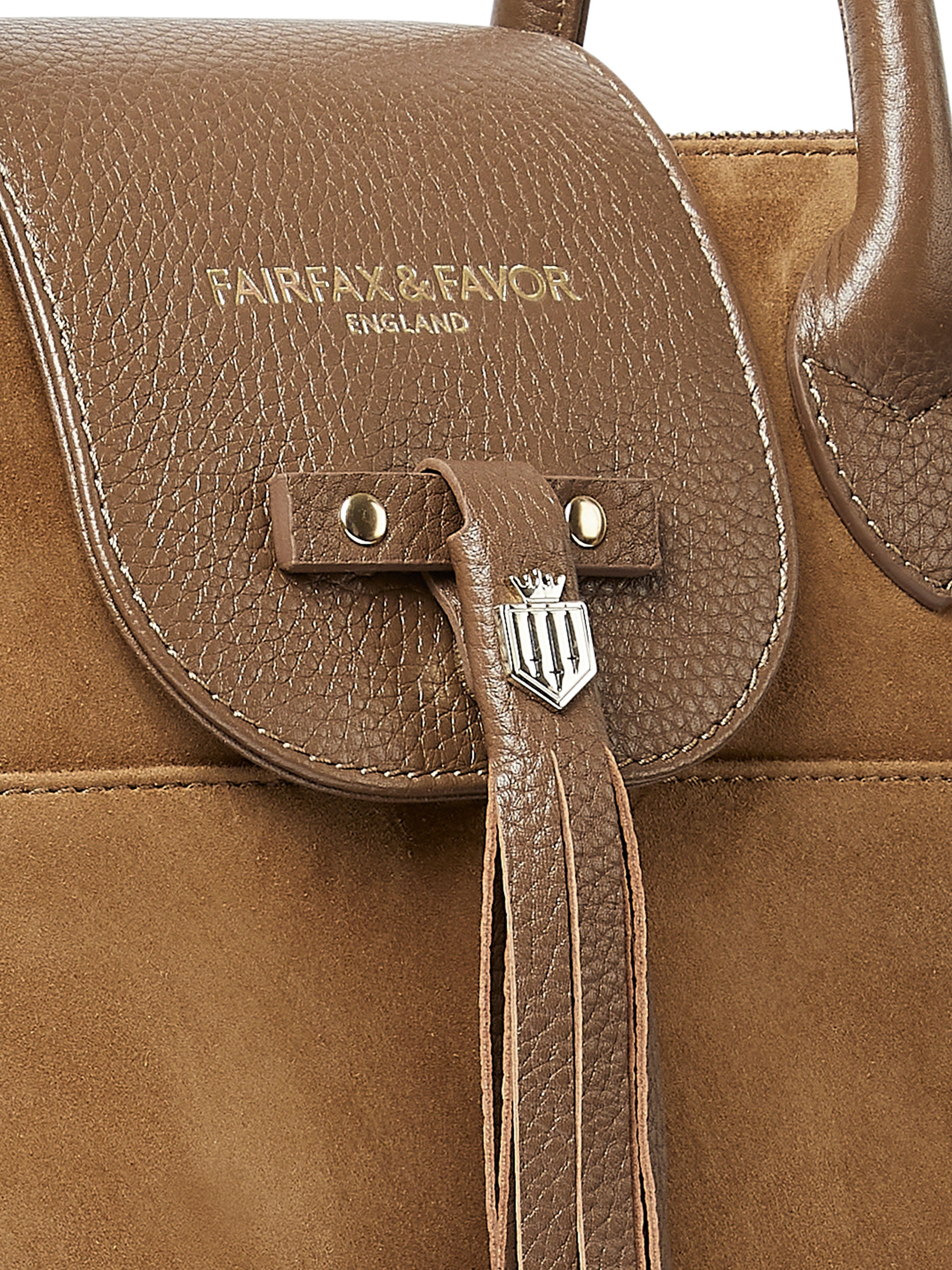 The Windsor Work Bag - Tan Suede