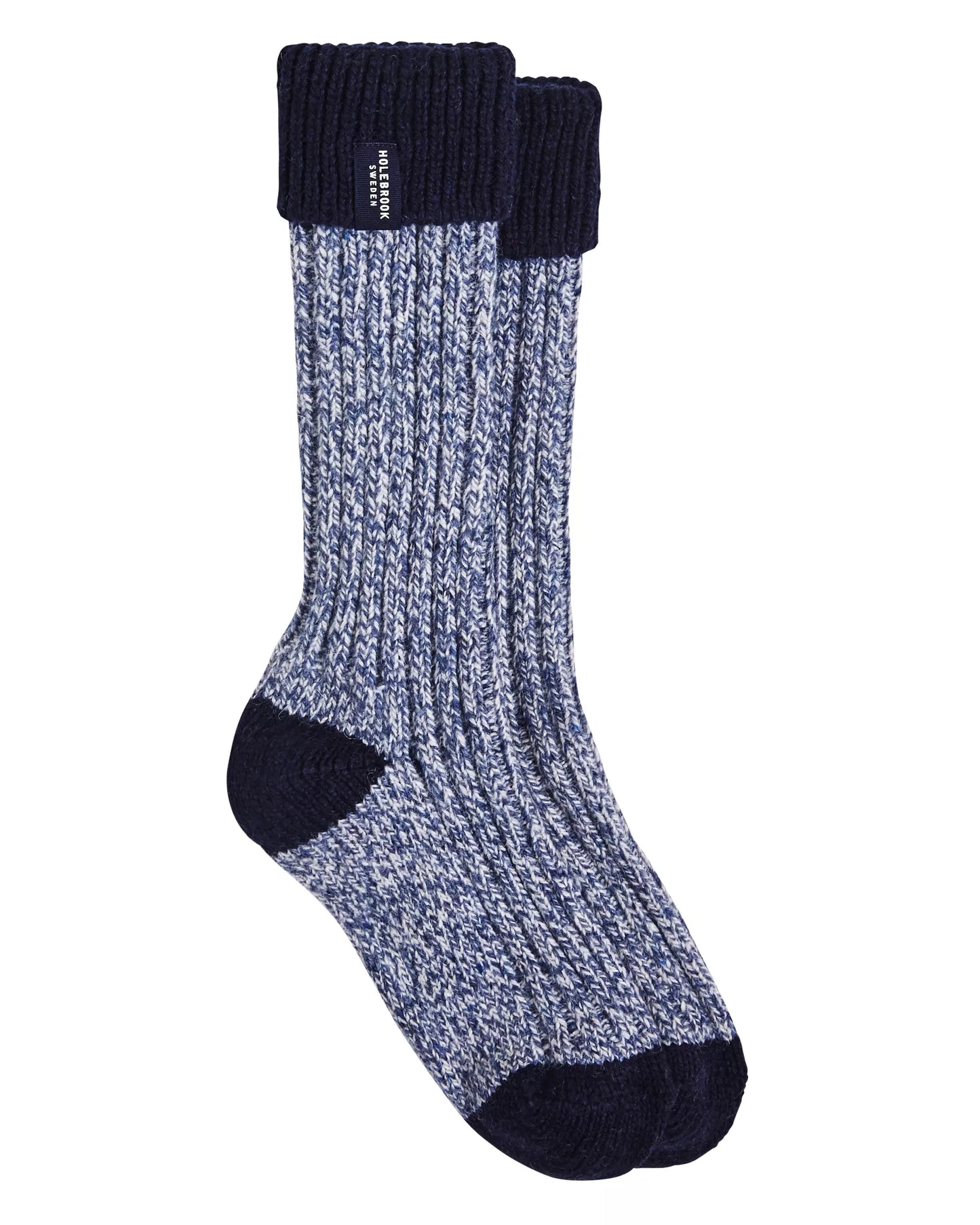Brommo Knitted Socks - Denim Mel./Navy