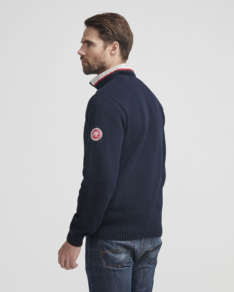 Classic Classic Windproof Knitted Sweater - Navy