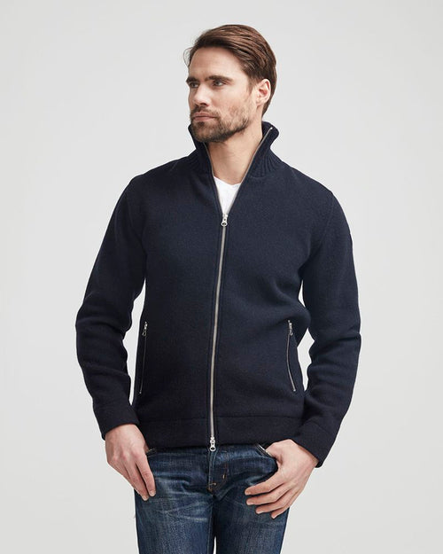 Mans Zip WP - Navy