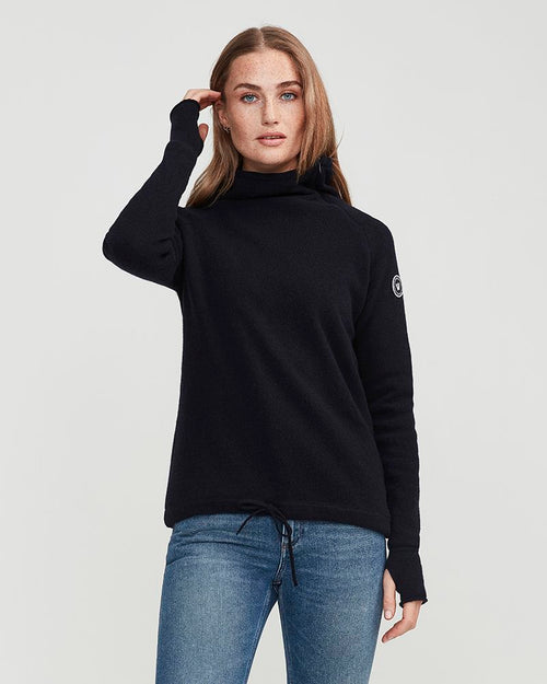 Martina Knitted Windproof Sweater - Navy