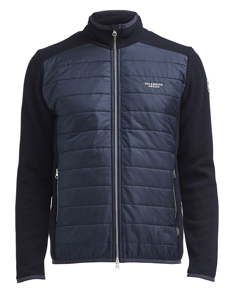 Peder Knitted Windproof Jacket - Navy