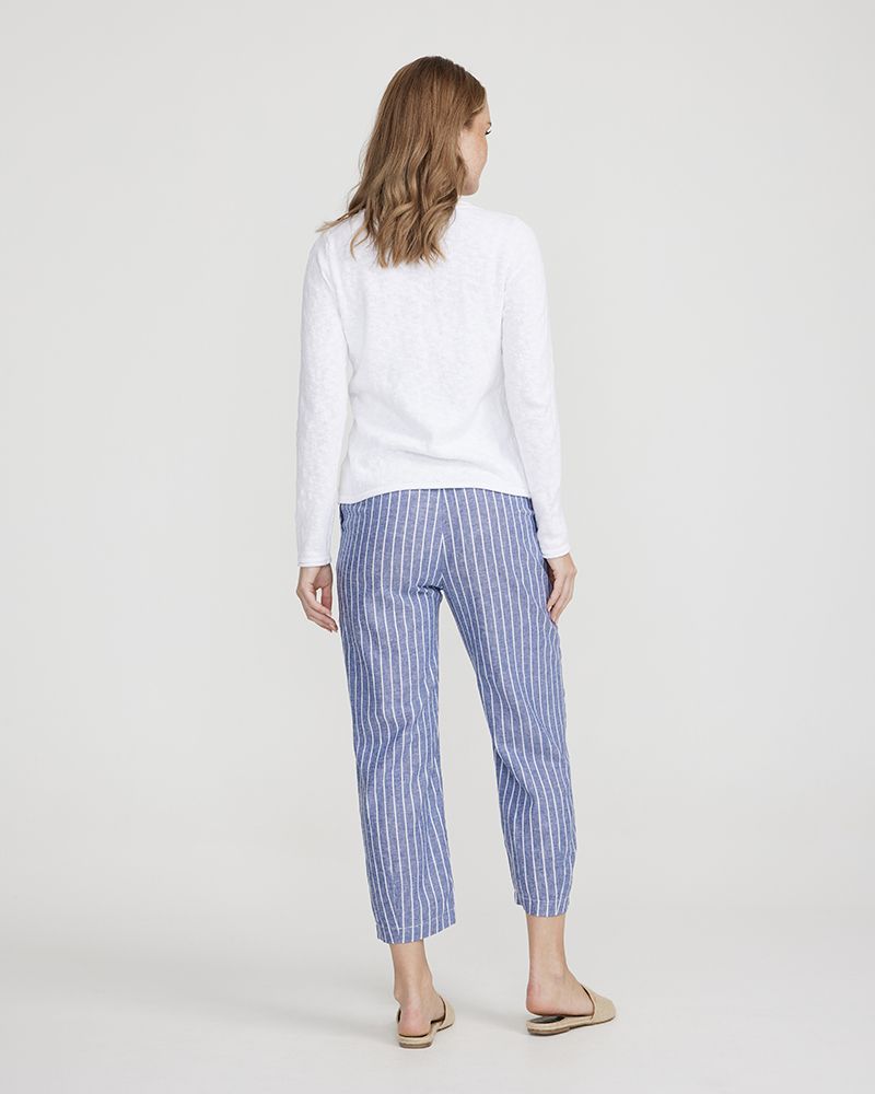 Stina Pants - Navy/White