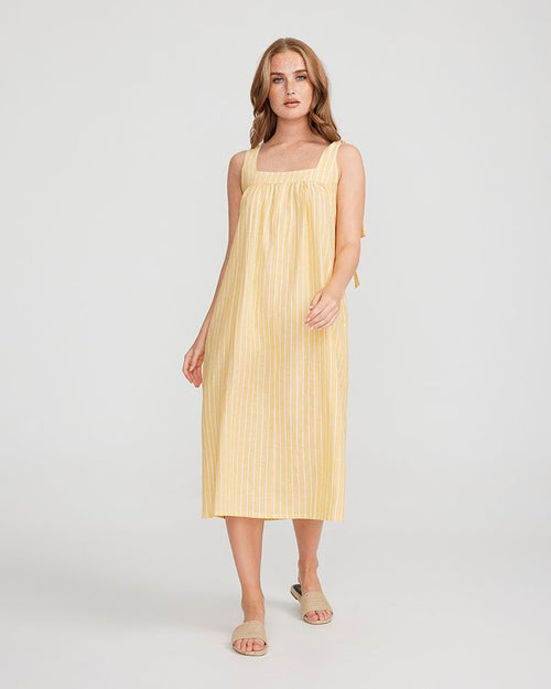 Pale yellow outlet sun dress