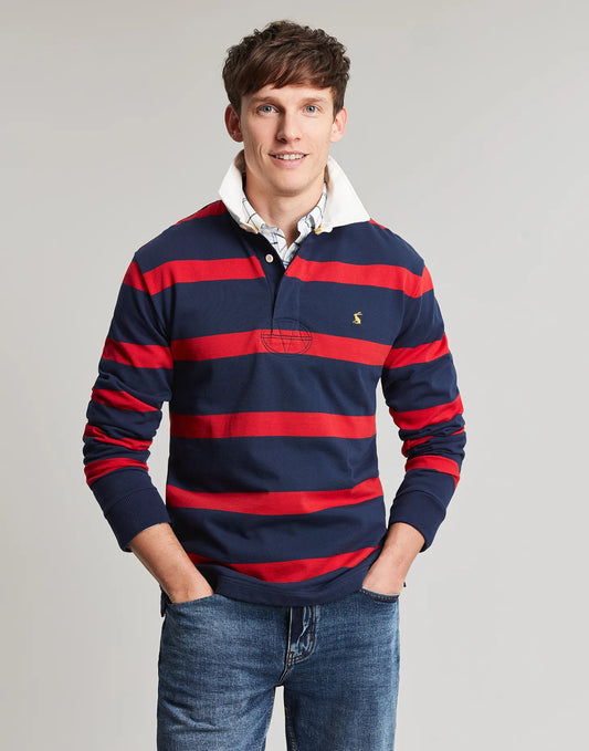 Onside Rugby Shirt - Navy Red Stripe