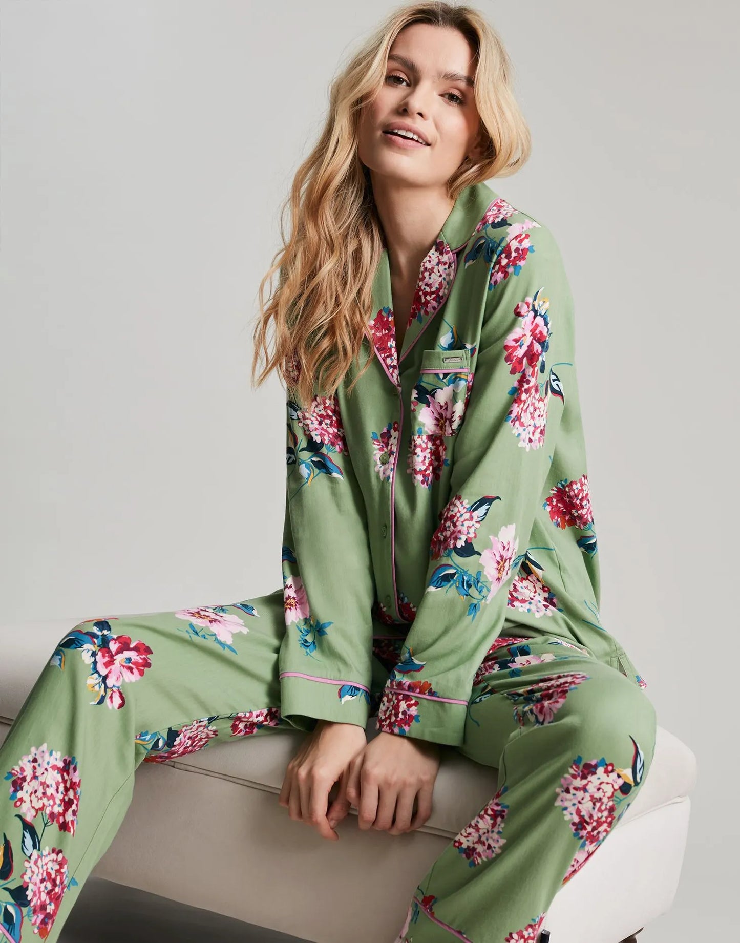 Sleeptight Pyjama Set - Posy Green