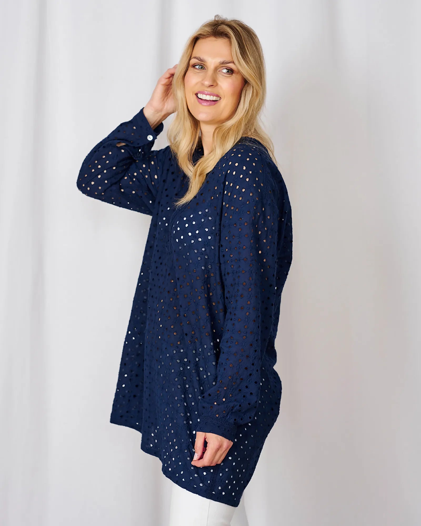 Athena Tunic - Navy