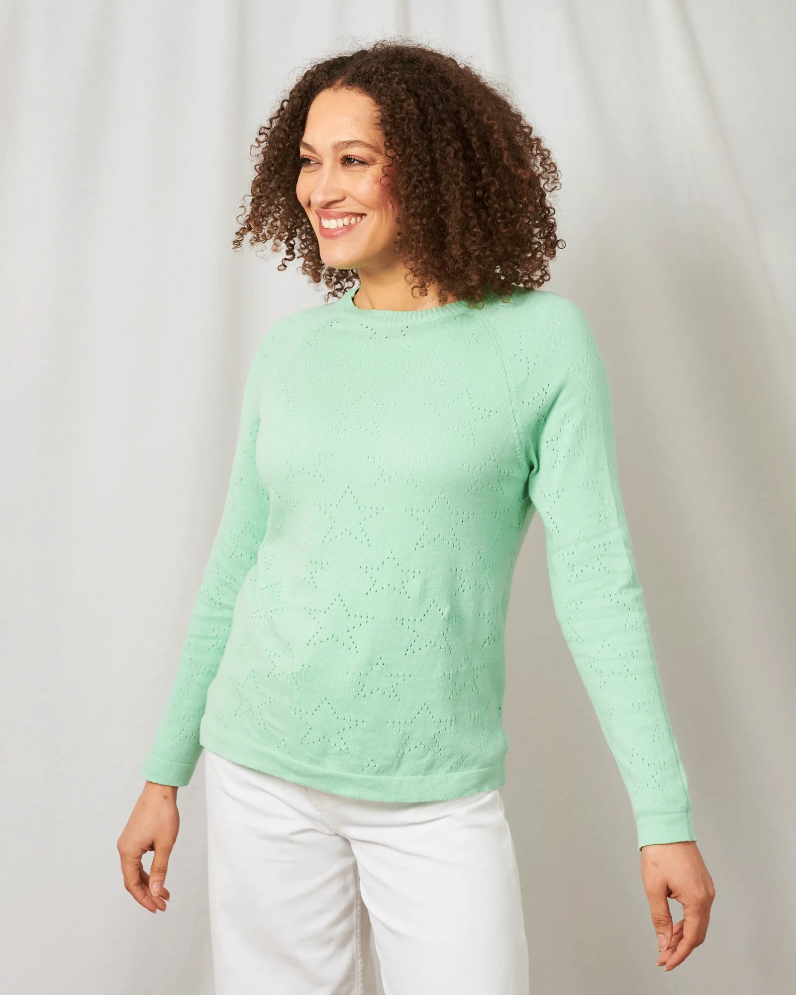 Polly Star Jumper - Mint