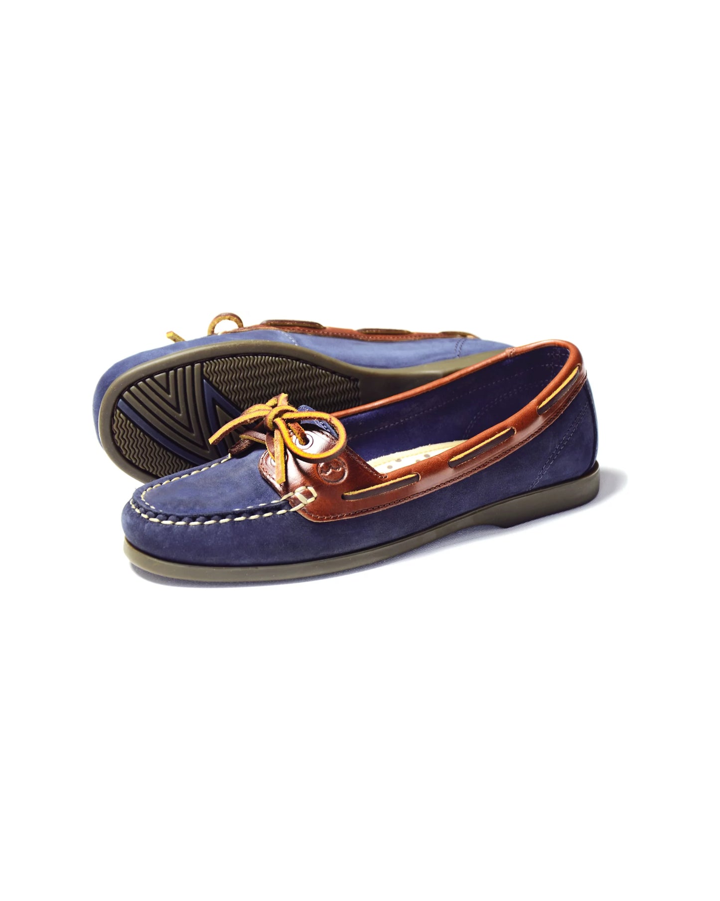 Schooner Deck Shoe - Navy/Oak