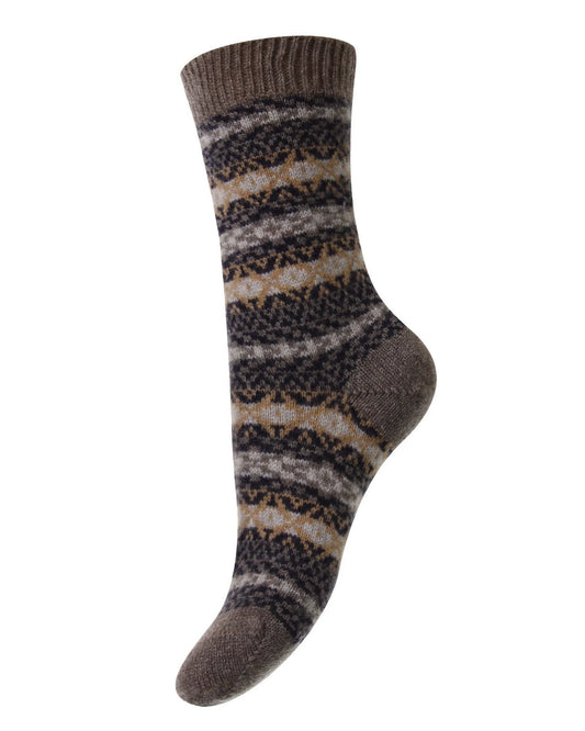 Skye Socks - Mink Melange