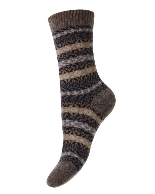 Skye Socks - Mink Melange