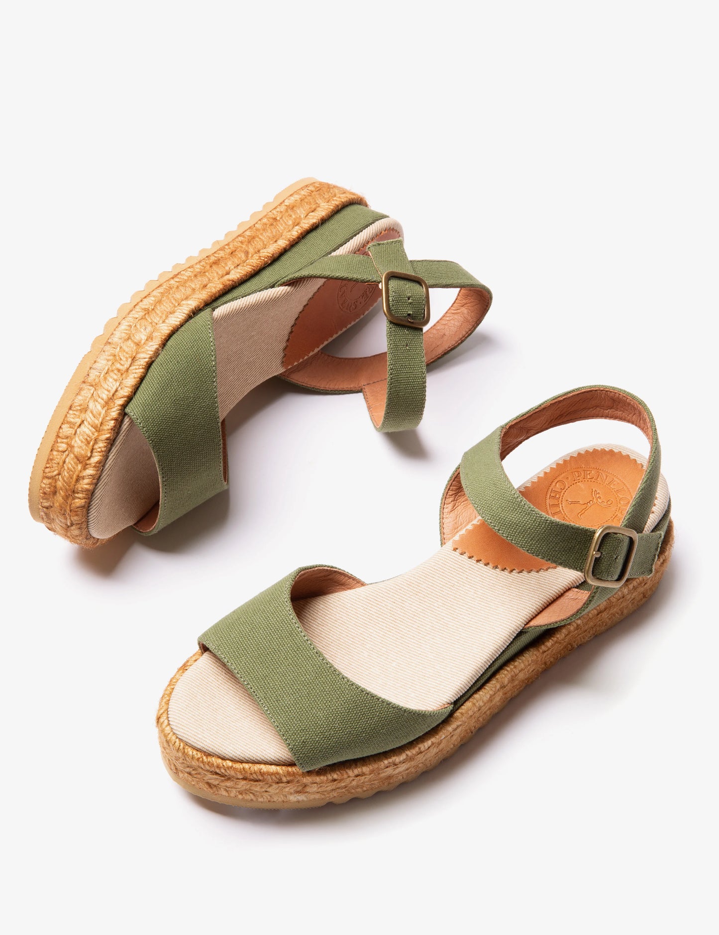Monaco Canvas Espadrille - Khaki