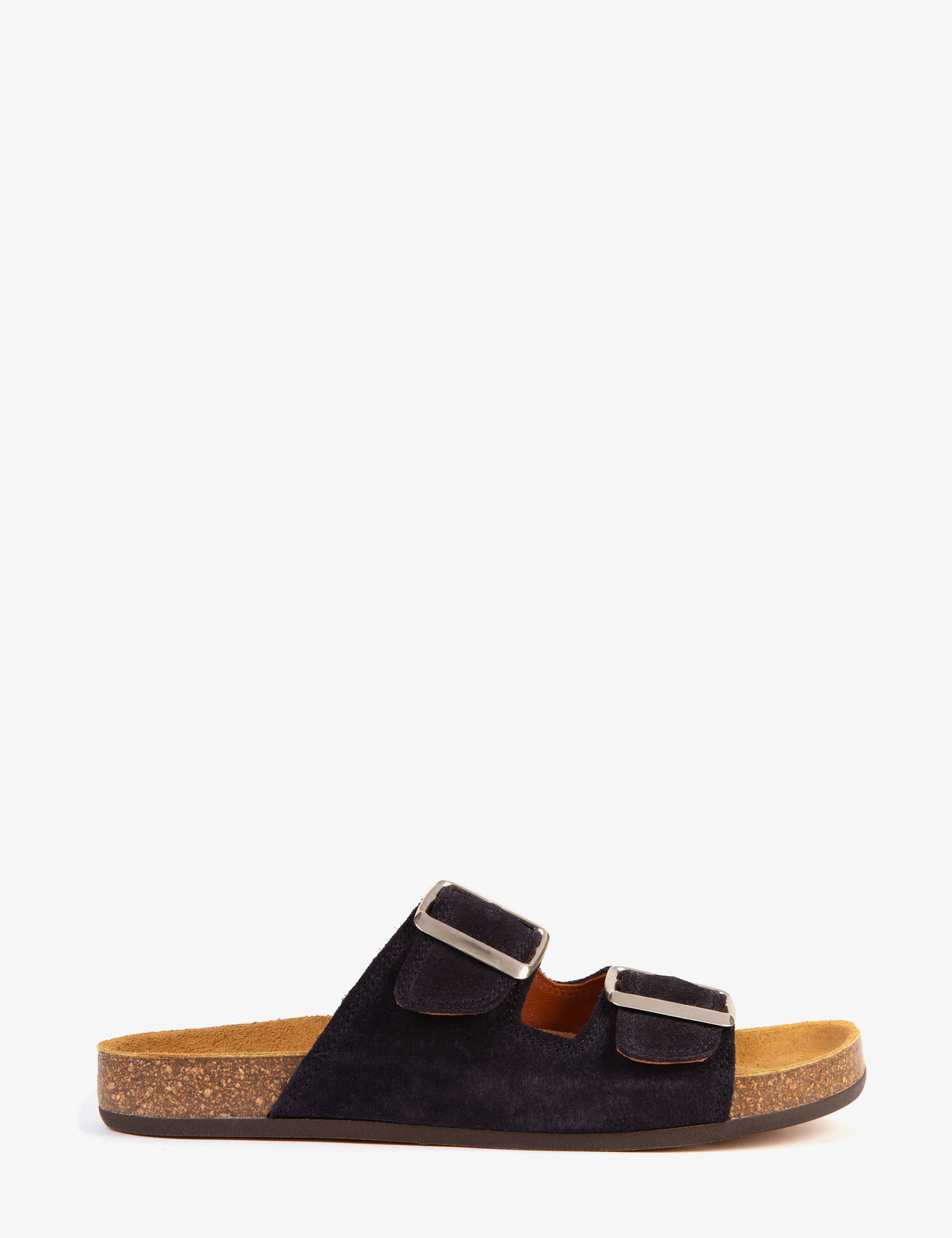 Pool Suede Slide - Navy