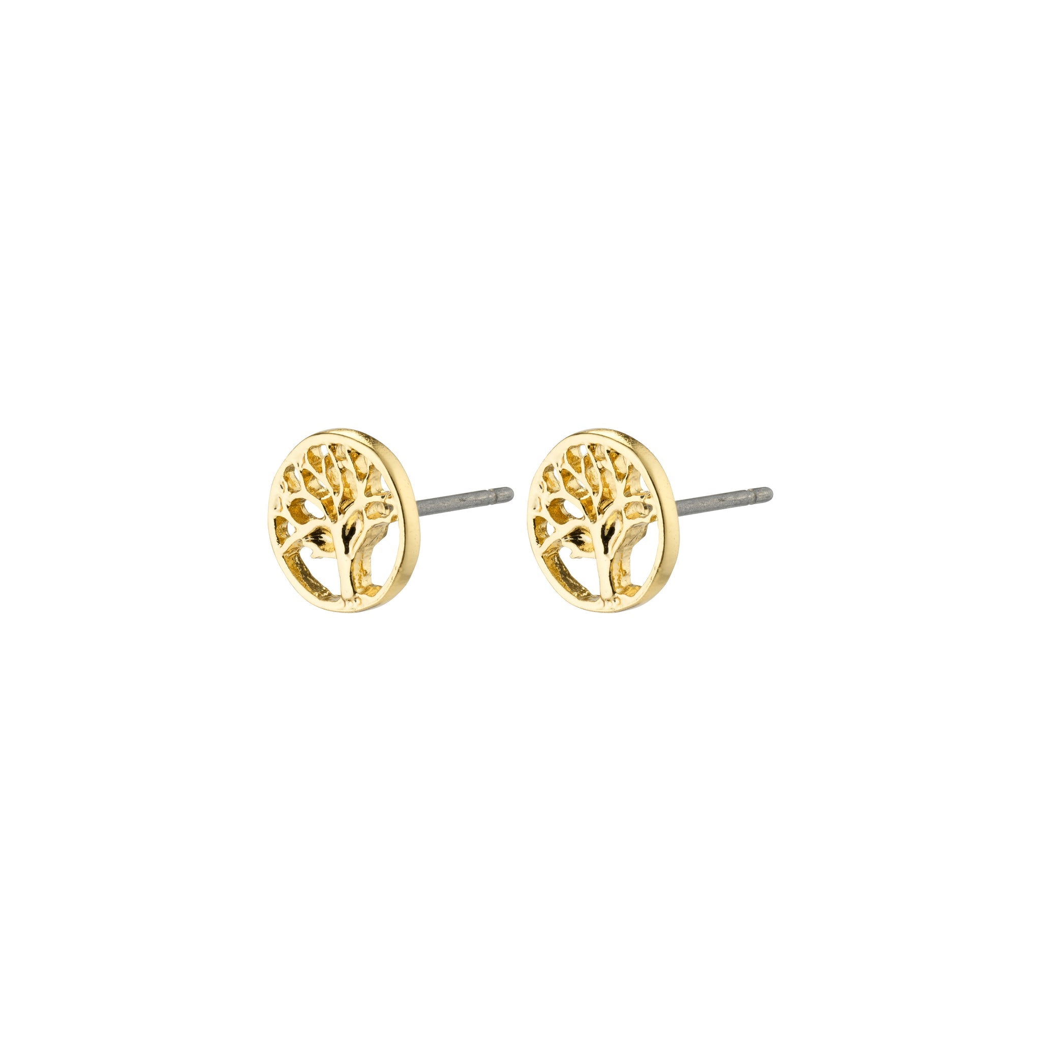 IBEN Recycled Tree of Life Earrings - Gold Plated