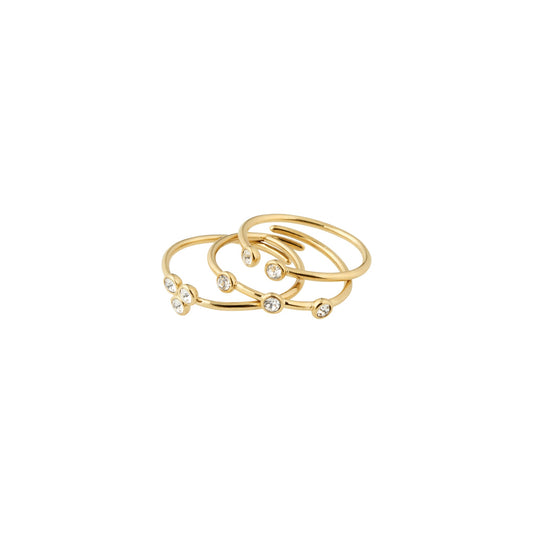 Kamari 3-in-1 Ring Set - Gold Plated