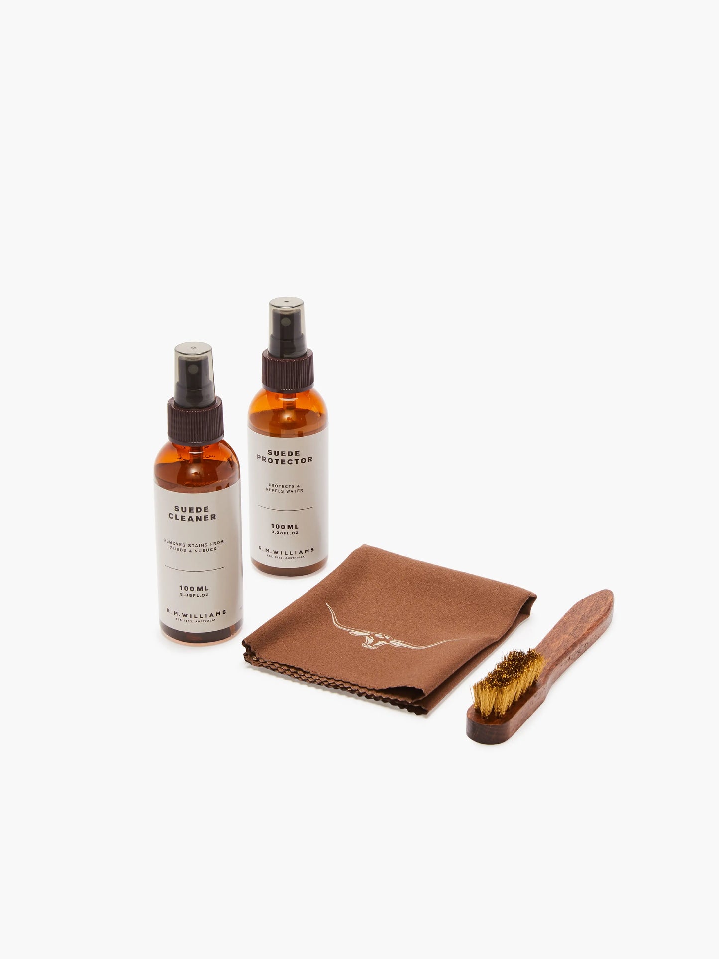 Suede Travel Care Kit - Black
