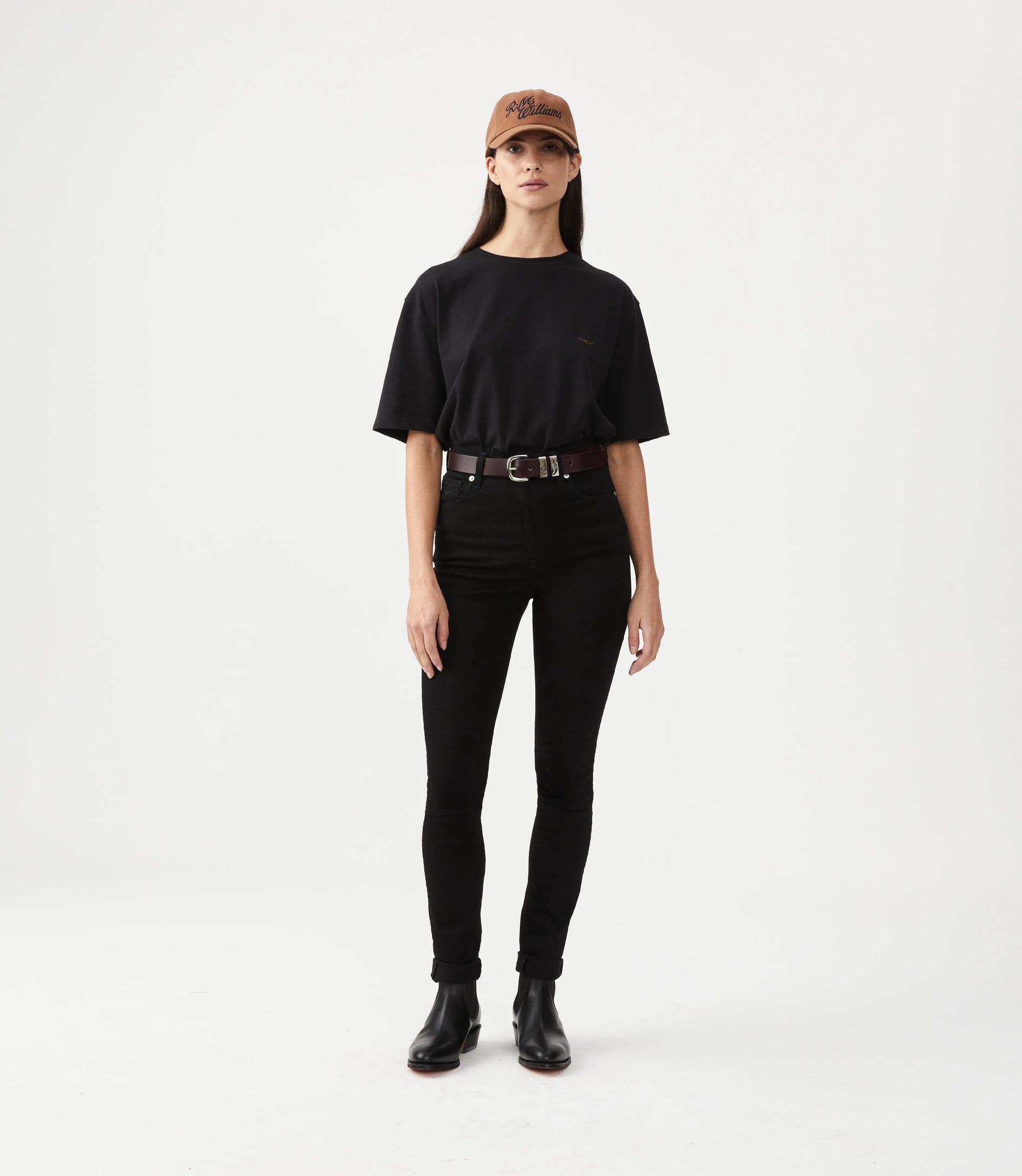 Rm williams deals dark tan belt