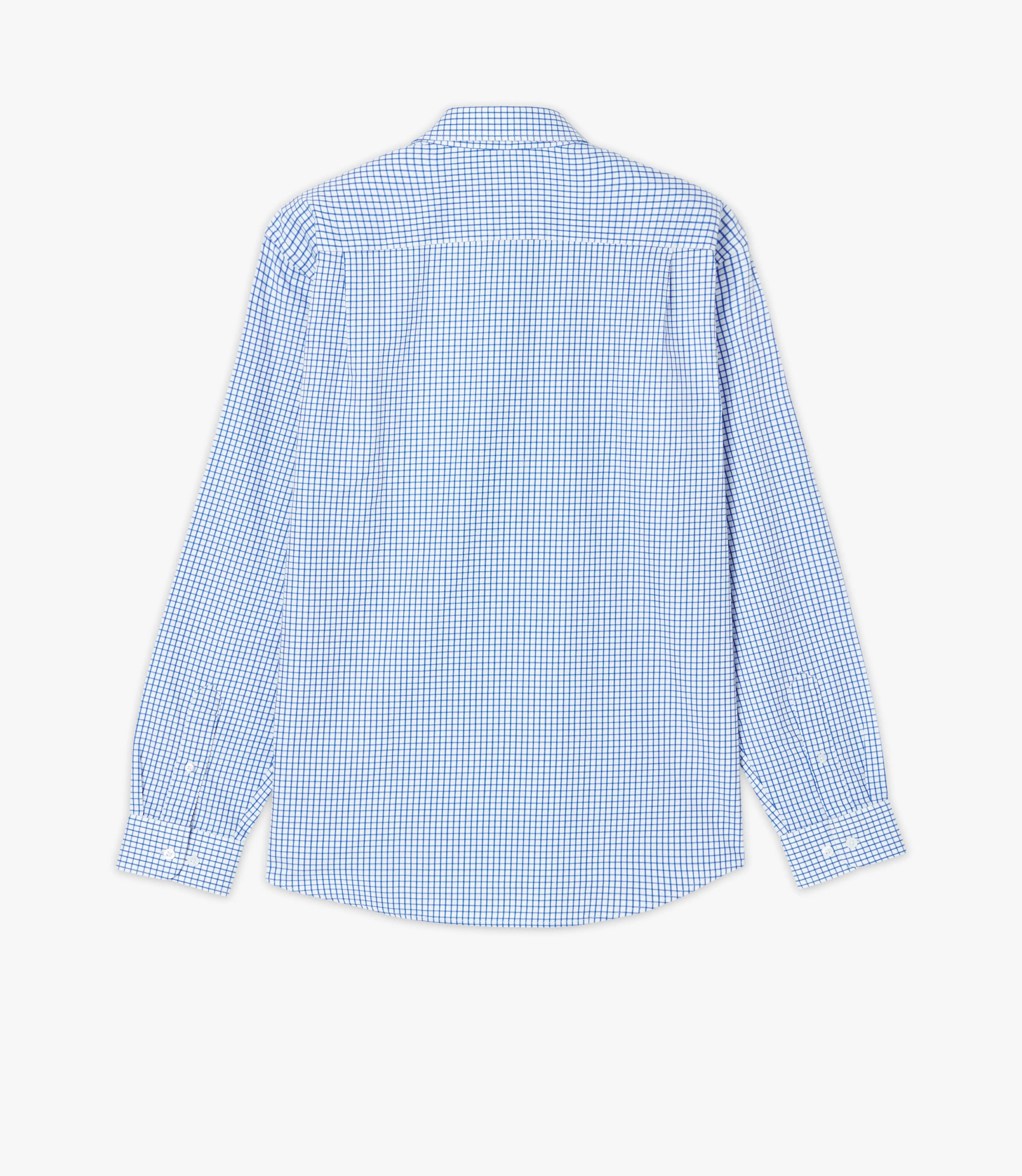 RMWilliams Collins Shirt in White & Blue