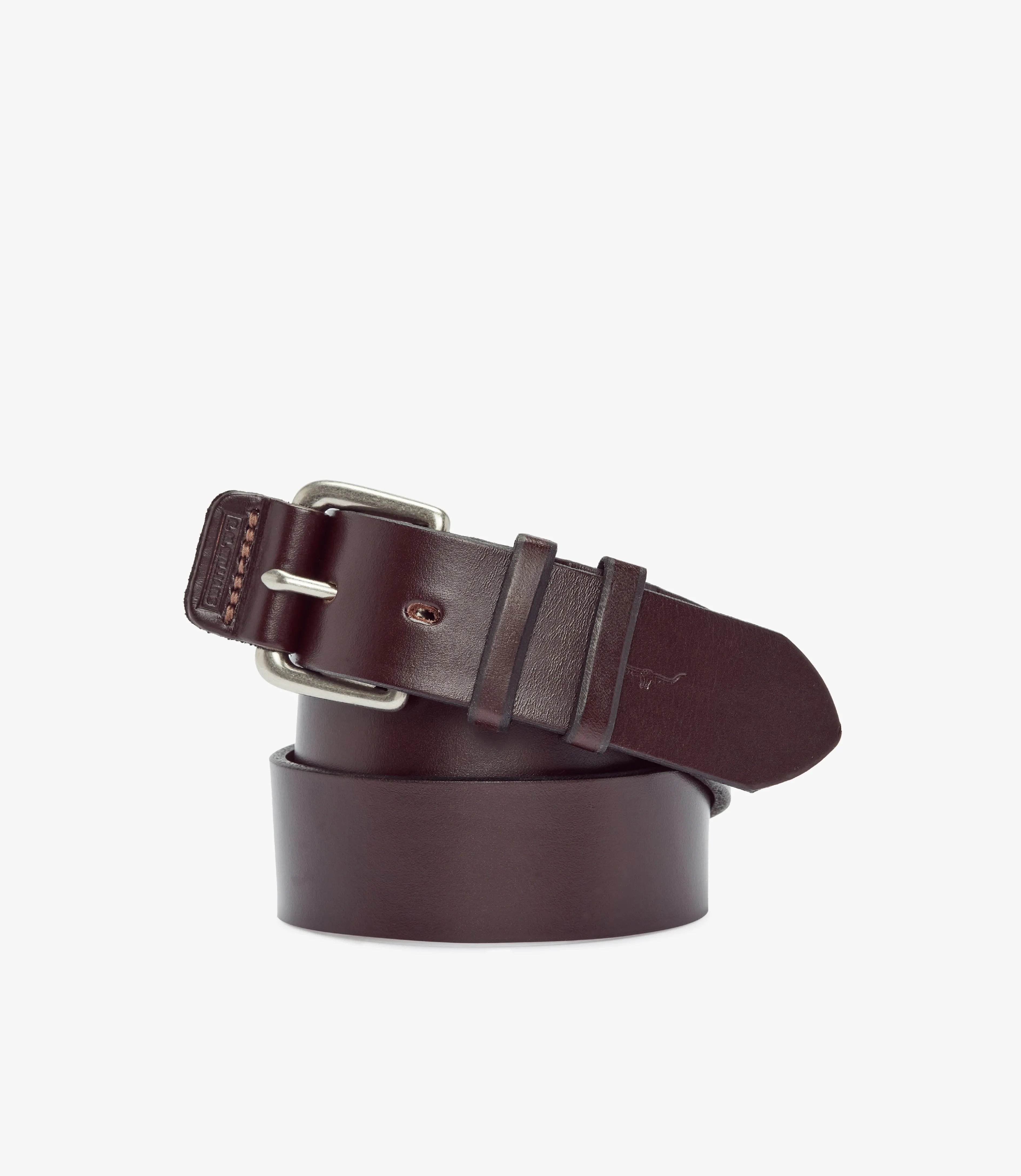 Covered Buckle Belt - Chestnut